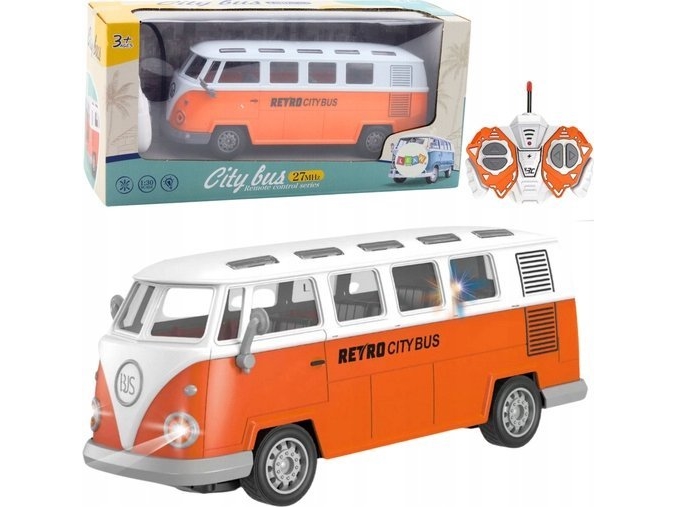 Leantoys Retro City Bus Rc-Fernsteuerung 1:30 Mit Licht