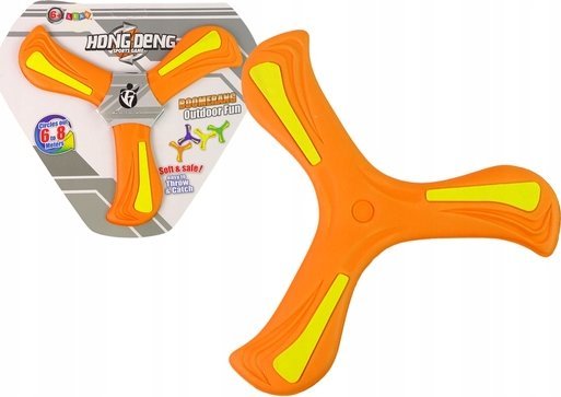 LeanToys Boomerang flyvende kasteskive orange til børn LEAN TOYS