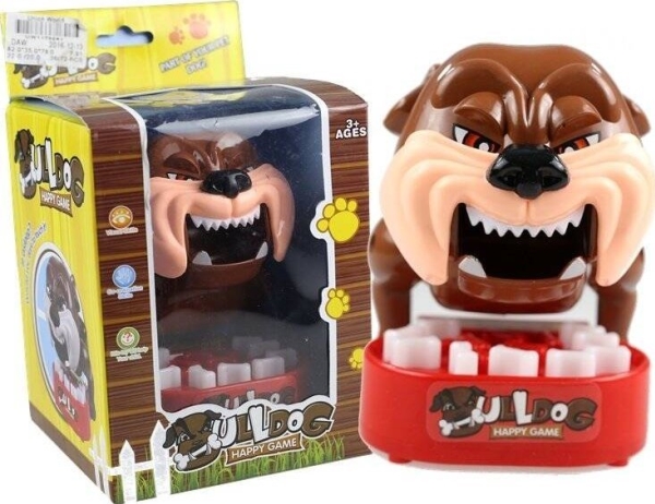 LeanToys Grey retningsgivende brugsspil: Bulldog (sanse-/tyggespil) LEAN Toys