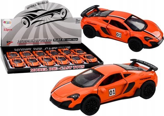 Lean Toys 1:32 Mastelio Sportinis Automobilis, Oranžinis