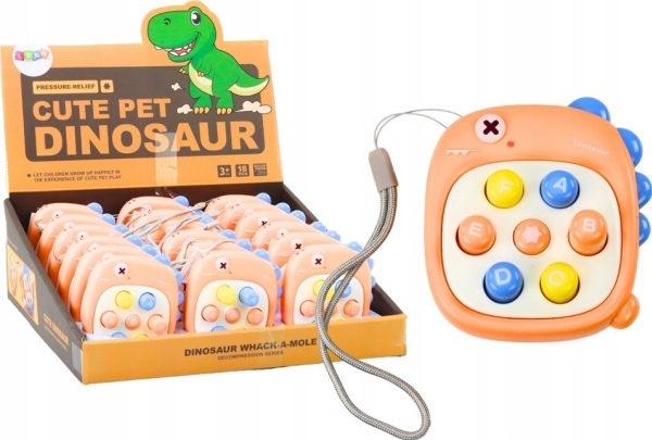 Leantoys Whack-A-Mole Spil Dinozaver Appelsin