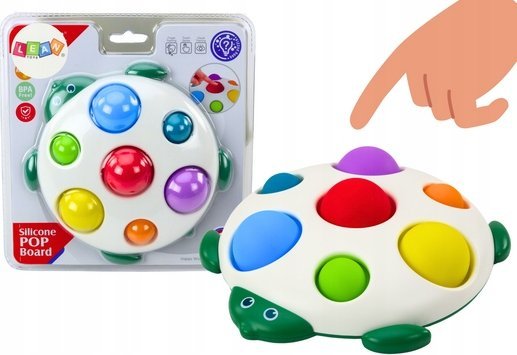 Leantoys Sensorisk Skildpadde Pædagogisk Brætlegetøj Pop-It-Tunger