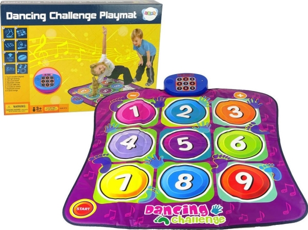 Leantoys Tanzmatte Spielende Farbige Lichter Musik