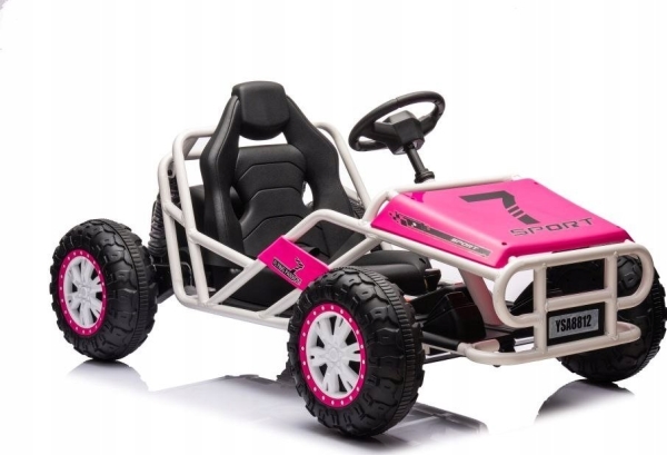 Lean Cars elbil på batteri Buggy A8812 - rosa - 24V | Utomhusleksaker - El & Bensinfordon - Elbilar för barn 6V | GameStuff