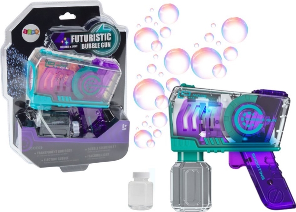 Saippua Bubble Gun valot violetti