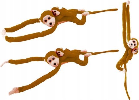 Leantoys Plys Baby Abe Maskot Mørkebrun 70 Cm