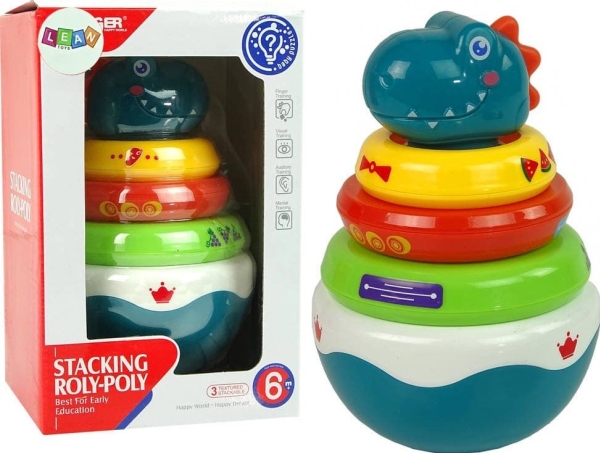 LeanToys Bubble Dragon Rattle värilliset vanteet