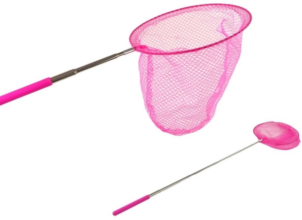 Leantoys Insekt Schmetterlingsnetz Faltbar Teleskop 85 Cm Rosa