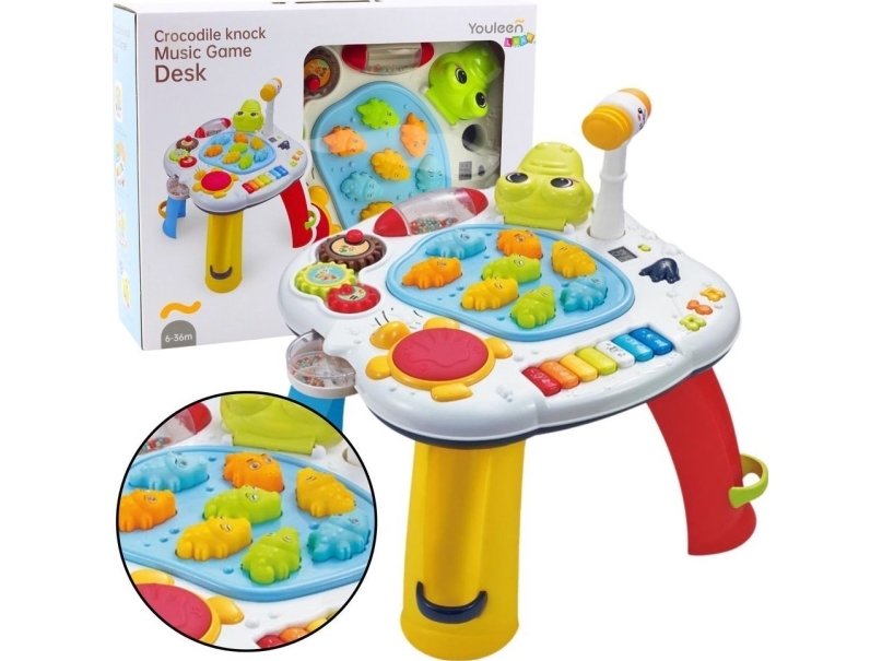 Lean Toys Interaktyvus Krokodilo Edukacinis Stalas