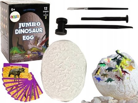 Leantoys Archäologische Ausgrabung Riesiges Ei 12 Dinosaurier Figuren
