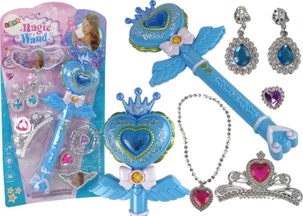 Interaktiv magisk trollstav projektor blå | Leksaker - Rollek | GameStuff