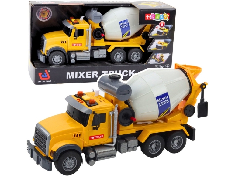 Lean Toys Žaislinis betono maišytuvas su šviesomis ir garsais