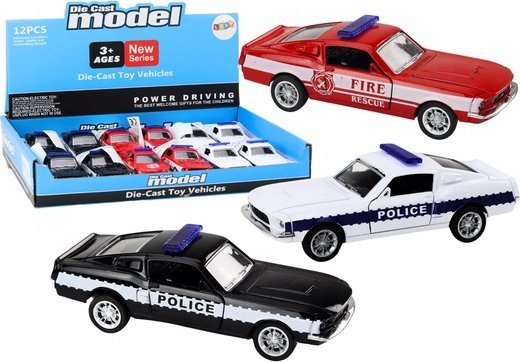 Leantoys Auto Polizei Feuerwehr Sonderfahrzeuge 1:32 Mix