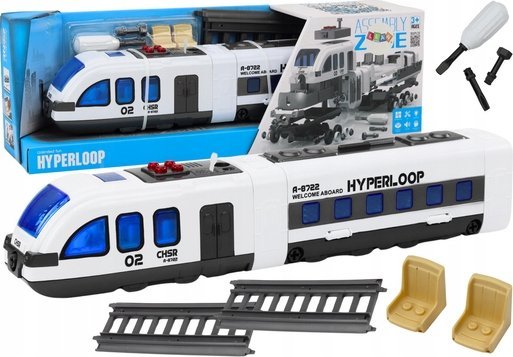 LeanToys Persontåg DIY Snurrande spår Ljud Ljus | Hobby - Modelljärnväg - Nybörjarsatser | GameStuff