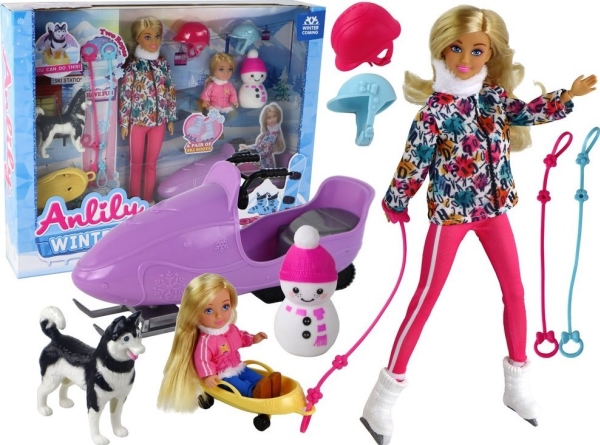 Baby Doll Anlily Skates Dog Winter Sports LEAN Toys