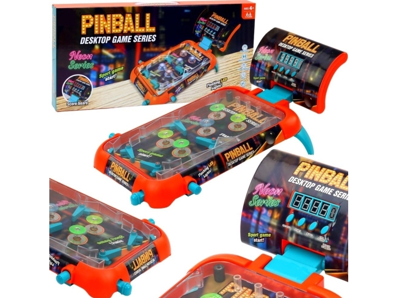 Qulki Flipper Pinball Arcade Spiel für Kinder Flipper Tisch Flipper LEDs