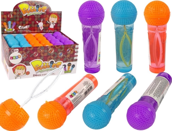 Leantoys Sæbebobler Mikrofon 3 Farver 40 Ml