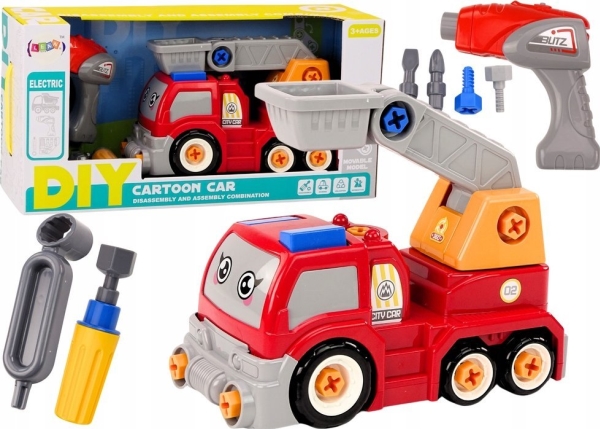 Lean Toys Žaislinis sunkvežimis su strėle, 27.5x18x13.5 cm