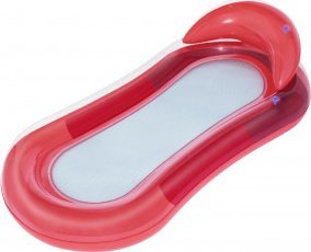 Bestway 43103 HydroLuxe oppustelig madras med netbund Rød 1,60 m x 84 cm