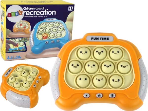 Sensorische Spielkonsole Pop It Battery Lights Sounds Gelb