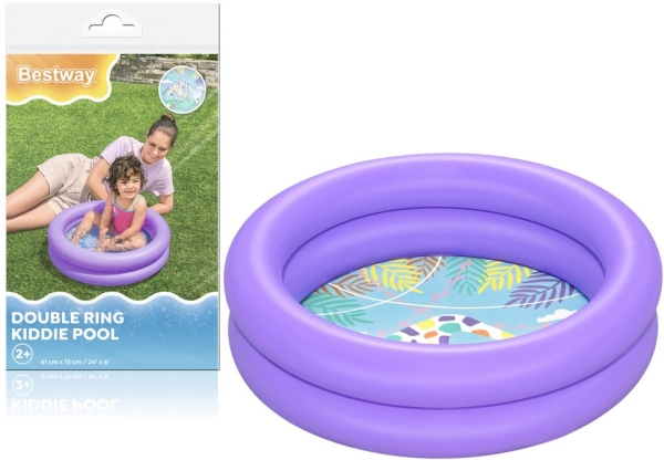 Oppustelig giraf lilla pool 61 cm x 15 cm Bestway 51061