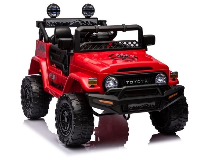 Lean Cars elbil för barn Toyota FJ 4x4, röd | Utomhusleksaker - El & Bensinfordon - Elbilar för barn 6V | GameStuff