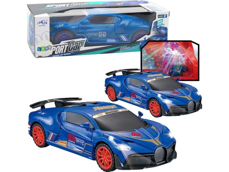 Lean Toys interaktyvus sportinis automobilis su šviesos ir garso efektais 360°