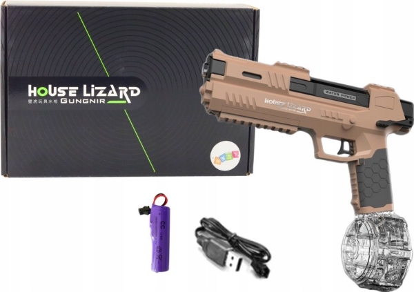 Lean Toys Automatinis vandens pistoletas su permatomu konteineriu