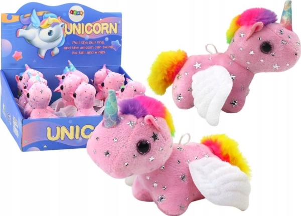 Leantoys Enhjørning Hest Plys Med Snor, Hoppe, Pink