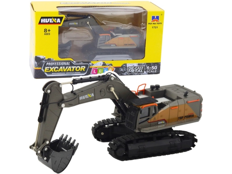 Caterpillar Bagger Metall Schaufel Huina Schwarz 1:50