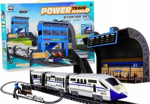 LeanToys batteritog 244 cm + station/vogn LEAN Toys