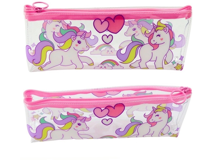 Lean Federmäppchen Für Schule Mädchen Transparent Einhorn