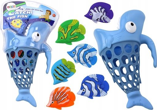 Leantoys Fischkorb Zum Angeln Der Fischfiguren - Blau