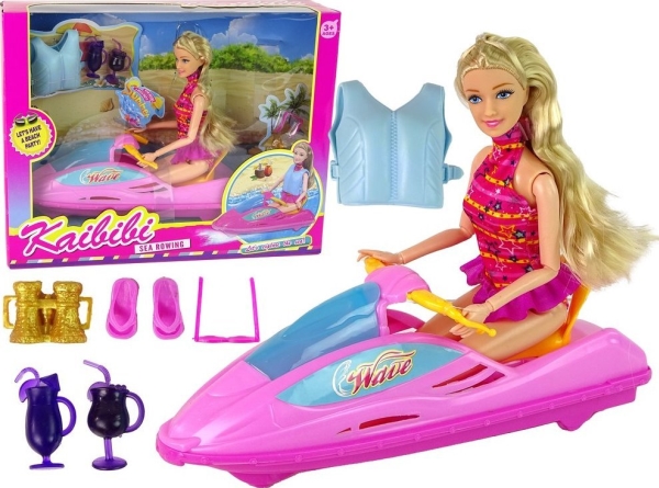 Leantoys Sæt Dukke Motorbåd Lean Toys
