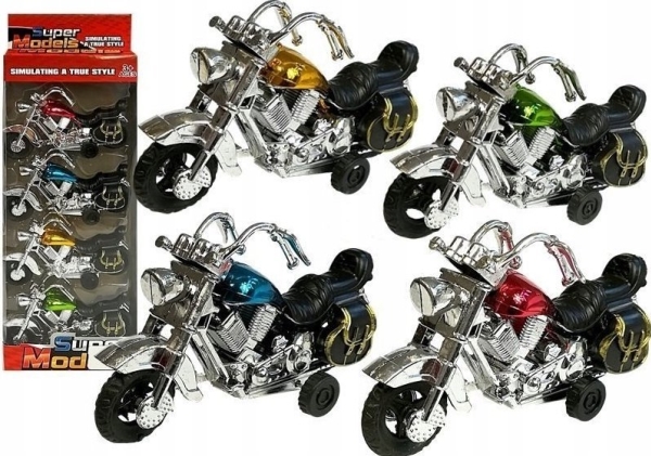 Leantoys Motorräder Mit String 4 Stück Lean Toys