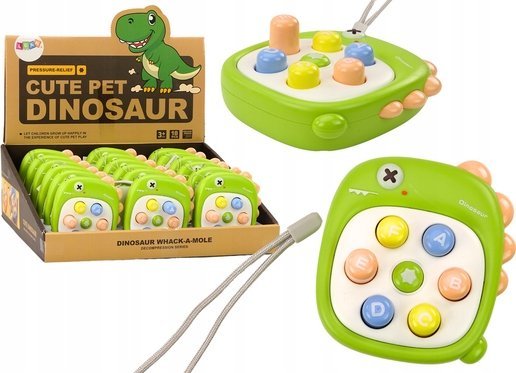 Leantoys Whack A Mole Briefe Dinosaurier Grün Arcade-Spiel