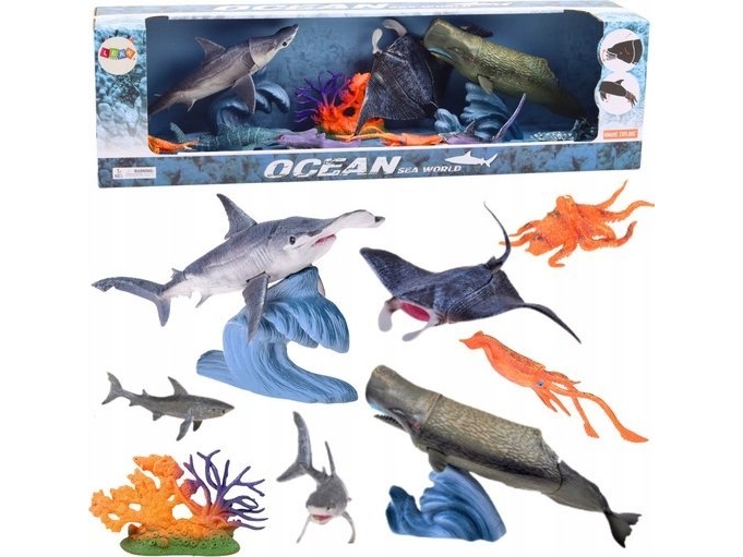 Set med figurer Havsdjur - rörliga delar - rocka | Leksaker - Figurer & Dockor - Figurlekset | GameStuff