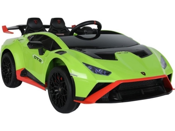 Lean Cars Vienvietis elektromobilis Lamborghini Lean Toys, žalias