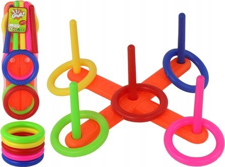 Lean Toys Spalvingų Lankų Mėtymo Žaidimas Vaikams