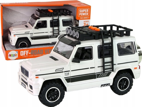 Batteridriven offroad-bil vit | Leksaker - Bilar och andra fordon - Leksaksbilar | GameStuff