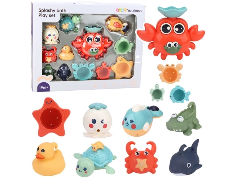 Merieläimet Rapu Kylpylelusetti 12 el EDUKAMP