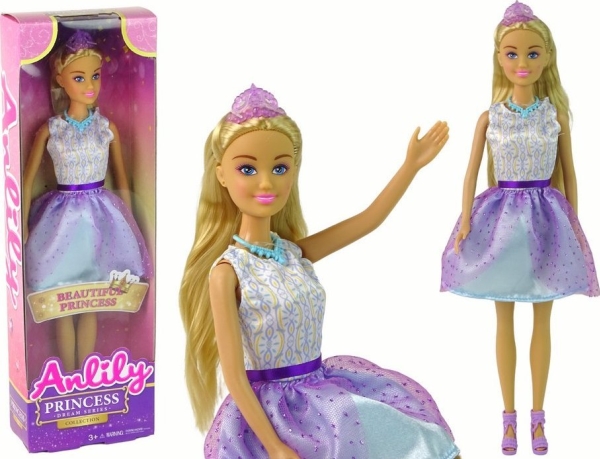Leantoys Puppe Anlily Prinzessin Lila Königin