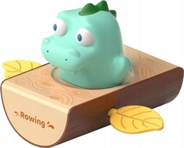 Leantoys Badedyr - Rullende Dinosaur I Båd