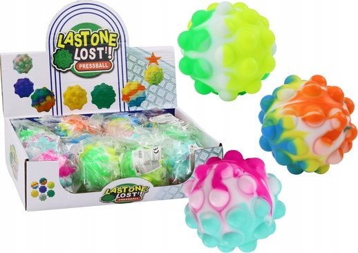LeanToys sanselegetøj med nopper og lys 6 cm