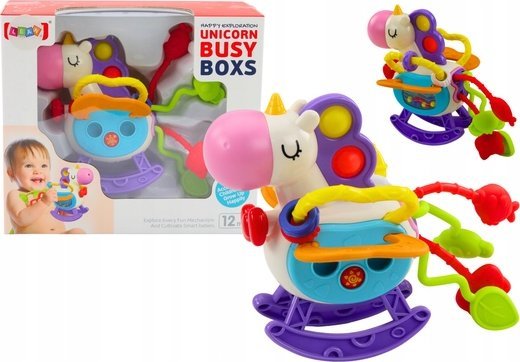 Leantoys Sanselegetøj Hest Gummielementer Rangler Lean Toys