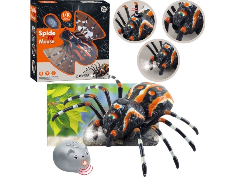 LeanToys Fjärrstyrd spindel Tarantula Infraröd Svart R/C ST | Leksaker - Radiostyrda leksaker - Bilbanor | GameStuff