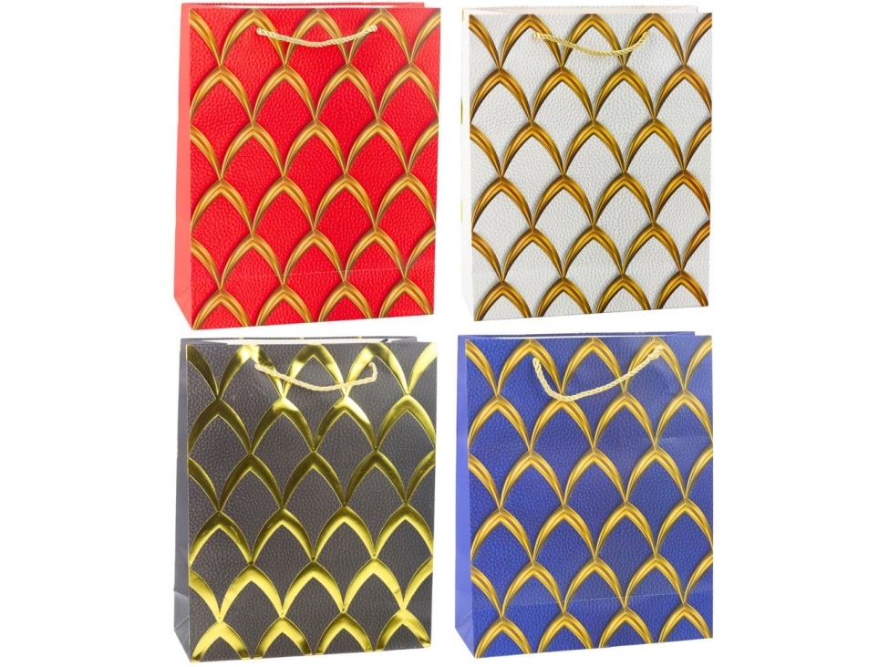 Lean Torba Gavepose Elegant Gulddekoration 32 X 26 X 12 Cm