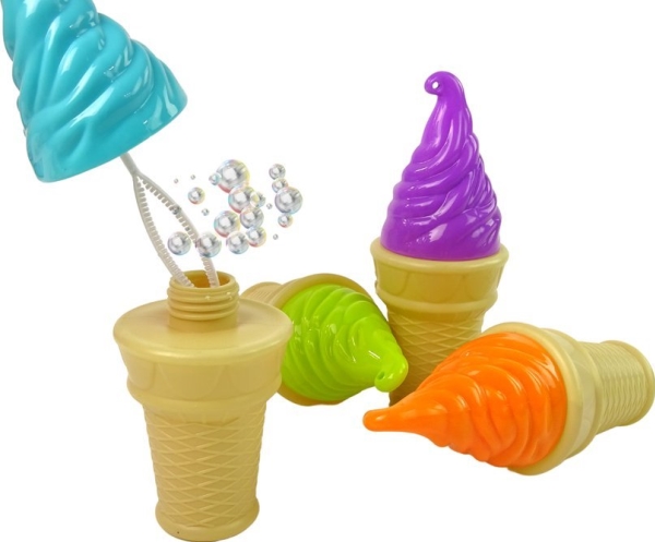 Leantoys Ice Cream Tvålbubblor 4 Färger 80 Ml