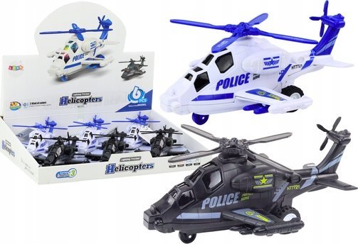 LeanToys Polishelikopter vit eller svart med ljus och ljud Frenetic Drive | Hobby - Modellbygge - Plast Byggmodeller - flyg | GameStuff