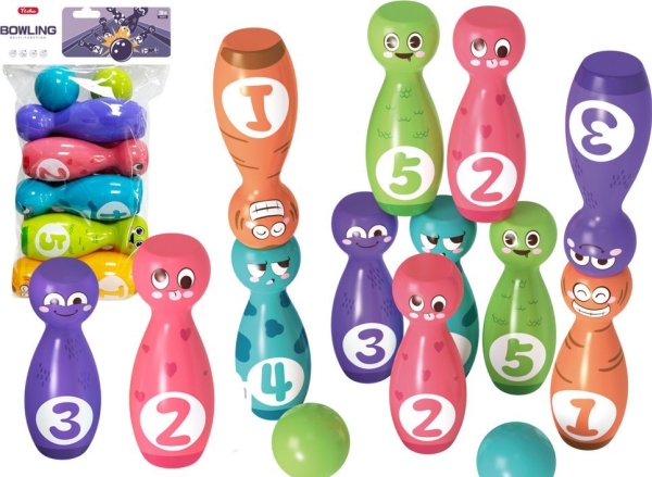 Set to Play bowling buzki-kugler farvet 10 stk
